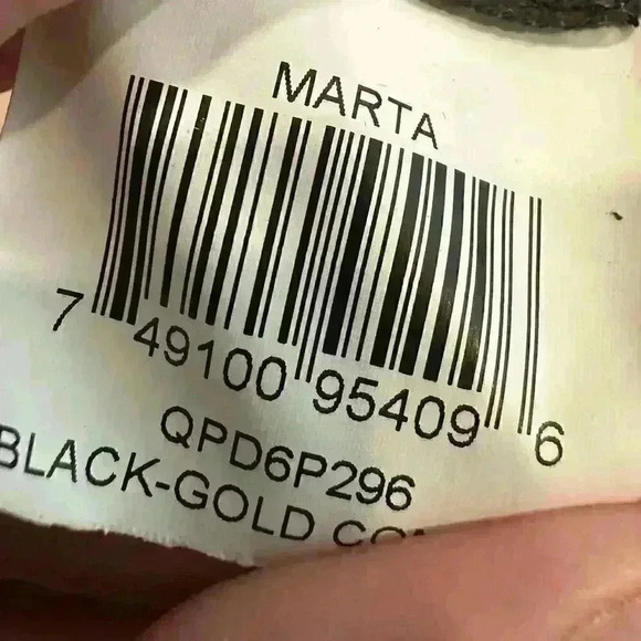 BCBGMAXAZRIA NWT Marta Black Gold Dress Size L Allover Sequin Striped Sheath - Picture 9 of 11